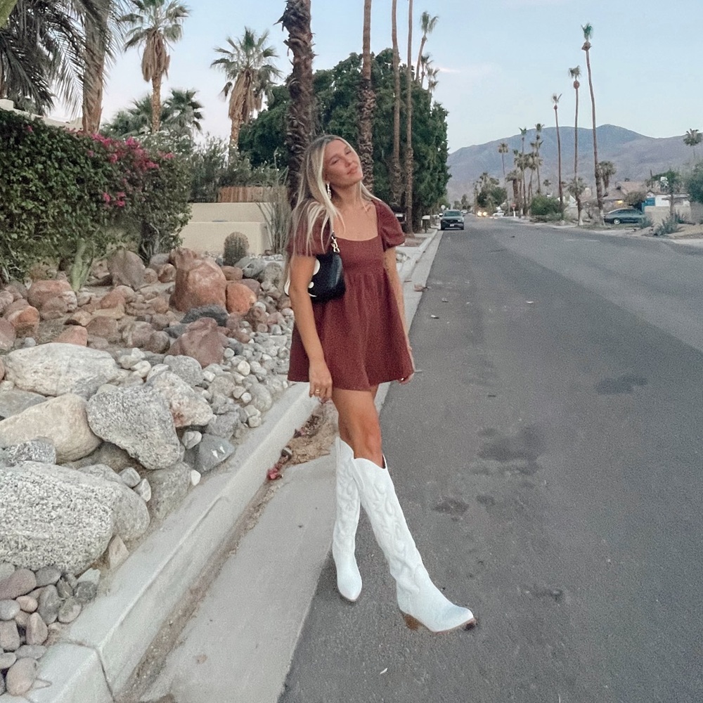 BILLINI URSON WHITE COWBOY BOOT